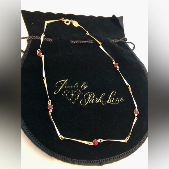 Jewels by Park Lane Gold-Tone Birthstone Necklace (July) - Picture 7 of 10